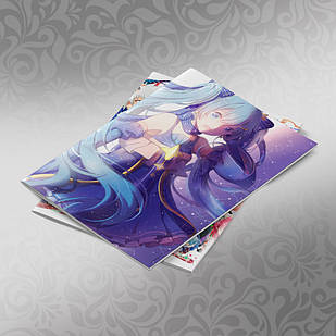 Зошит 48 л. на скобі карта Vocaloid 014