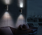Фасадний архітектурний світильник DH0702 без лампи 2хE27 сірий, фото 7
