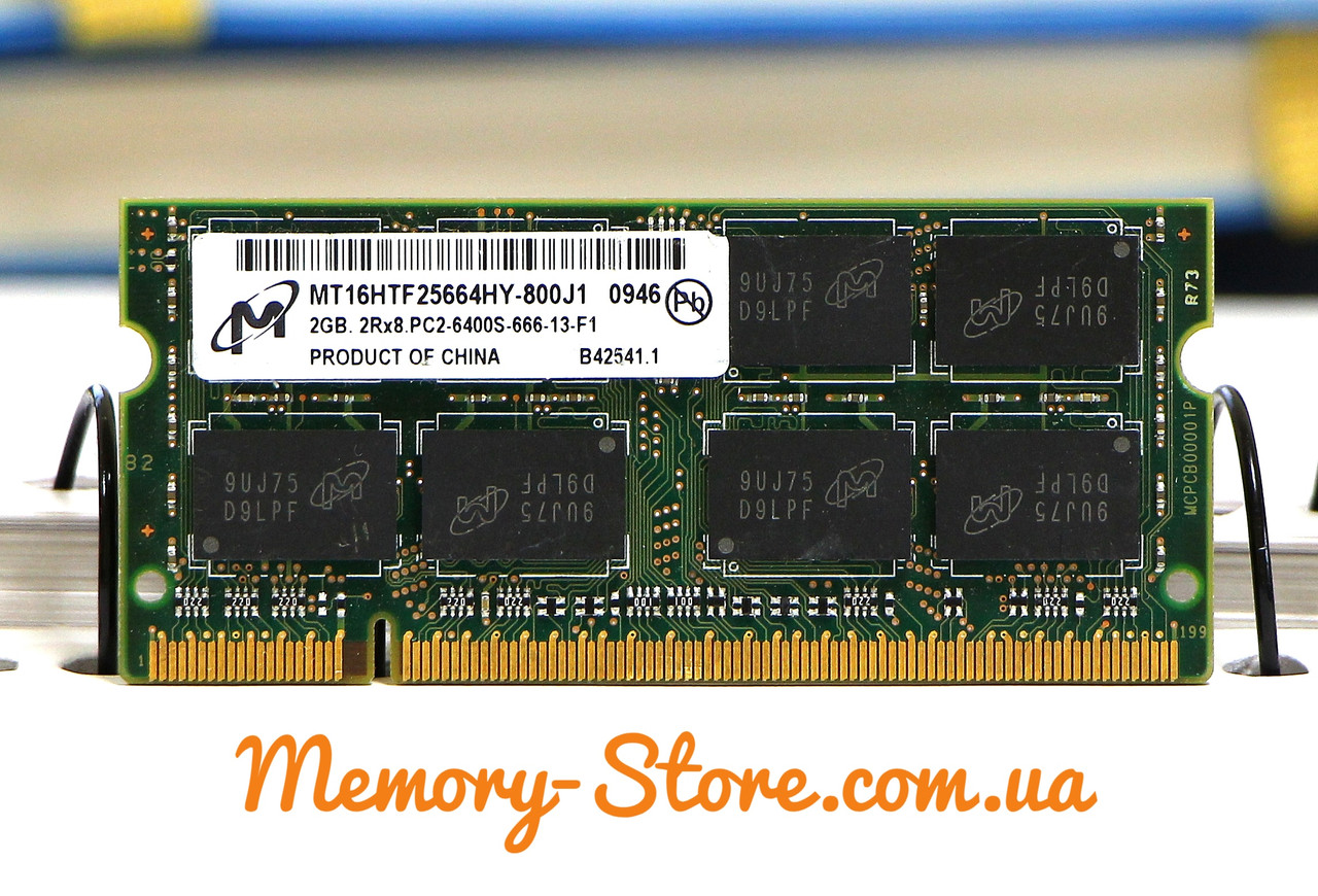 Оперативна пам'ять для ноутбука Micron DDR2 Sodimm 2GB PC2-6400S