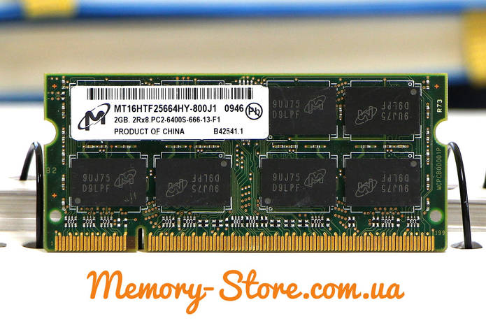 Оперативна пам'ять для ноутбука Micron DDR2 Sodimm 2GB PC2-6400S, фото 1
