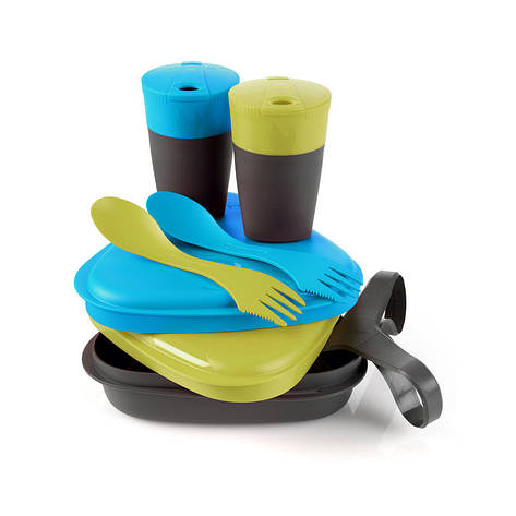 Набір посуду Light My Fire Pack'n Eat Kit Lime / Cyan, фото 1