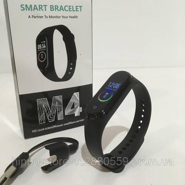 Фитнес браслет, Фитнес часы M4 Черные