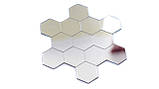 Дзеркальна мозаїка для декору інтер'єра Шестикутник, діагональ 5,08 см 20 шт/уп, фото 5