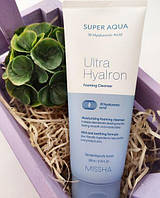 Зволожуюча пінка для вмивання з гіалуроновою кислотою Missha Super Aqua Ultra Hyalron Foaming Cleanser