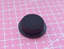 Кнопка 16 мм накладка на кнопку кнопочка силіконова чорна гумова м'яка м'яка пімпочка 16 м