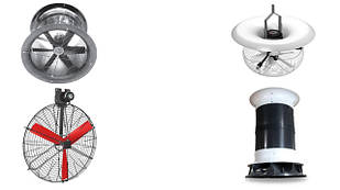 Рециркуляційні, розгінні вентилятори