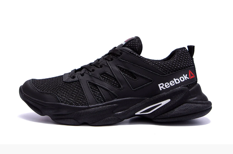 Чоловічі кросівки літні сітка Reebok Crossfit чорні