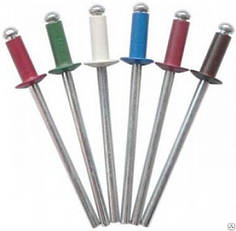 Заклепка відривна для кріплення профнастилу, плоска/4.0*8,0 Кольорова 500 шт./уп