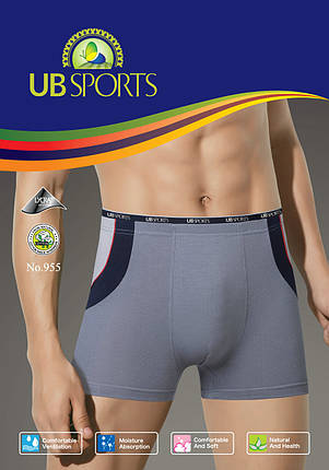 Чоловічі боксери стрейчеві Марка «UB» Арт.955, фото 1