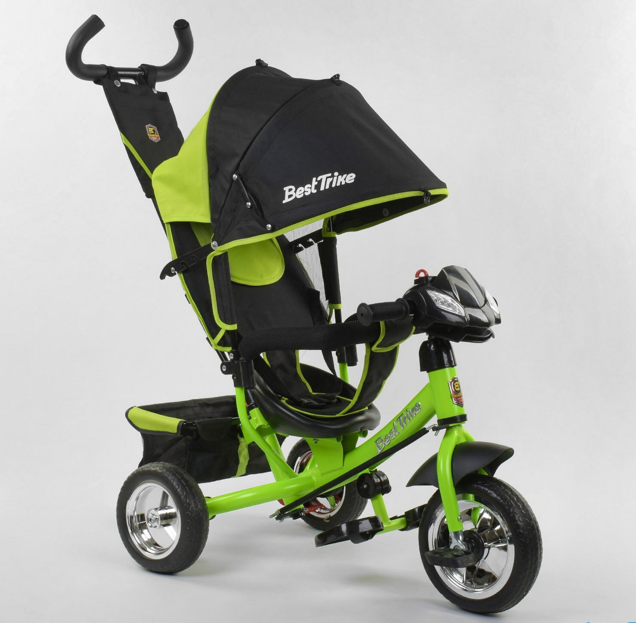 Дитячий велосипед триколісний 6588-23-612 "Best Trike", з ручкою, ФАРА, дитячий велосипед ровер, фото 1