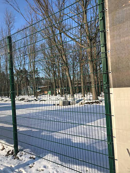 Секція огорожі довжиною 2500 мм із зварної сітки 3D, СПОРТ цинк/полімер 5/5 мм, PROMZABOR, Україна, висота