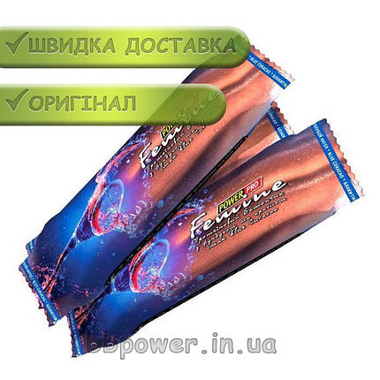 Батончик Power Pro Femine Bar з фундуком та арахісом 60 г blue curacao, фото 2