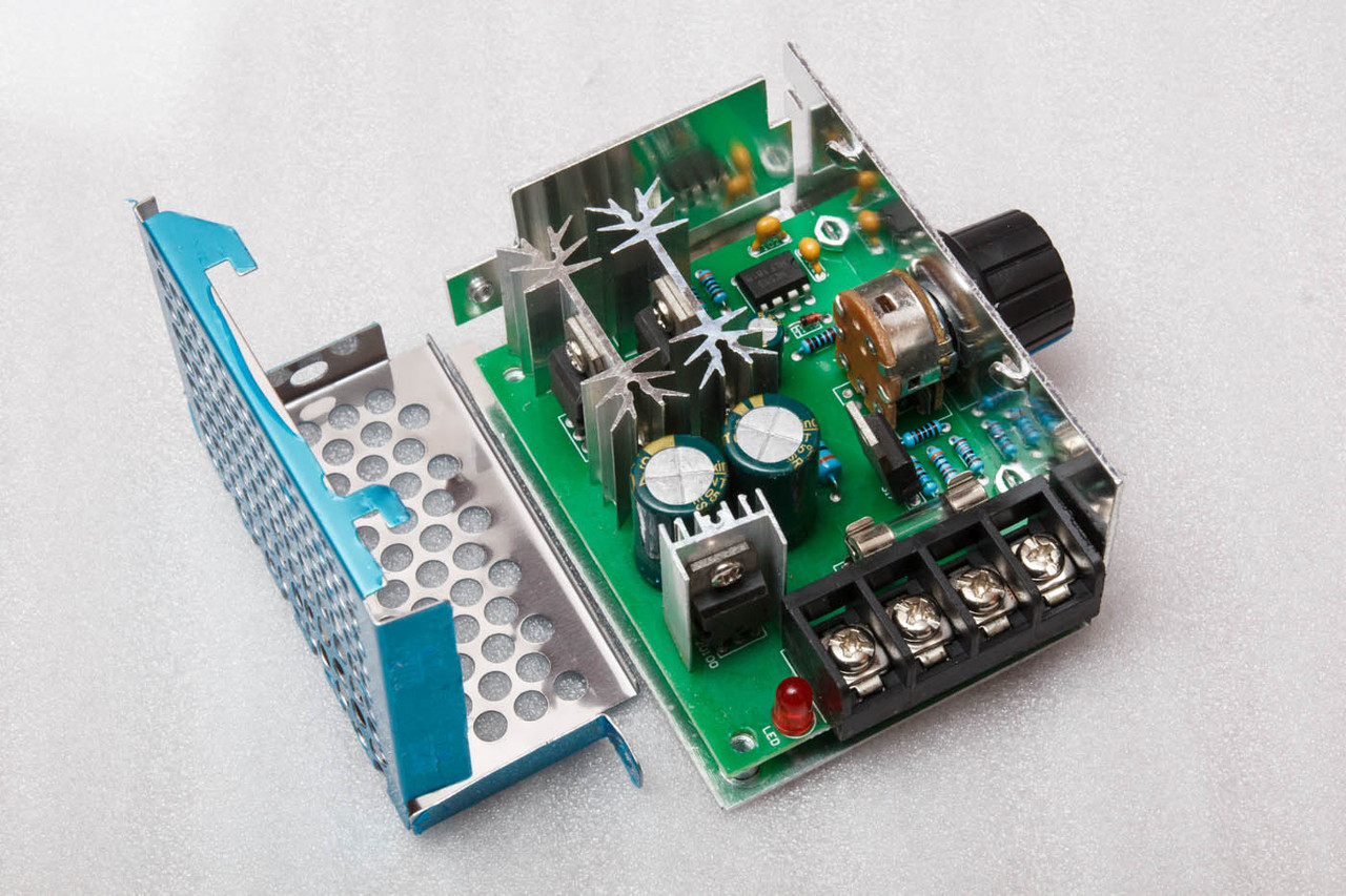 ШІМ регулятор обертів двигуна постійної напруги 10-60V 20A, корпус, фото 1