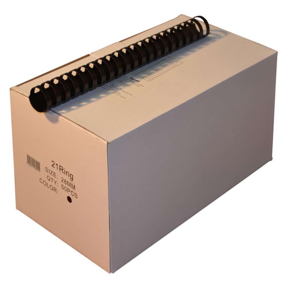 Пружини пласт. Agent 28мм чорний пач./50