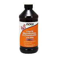 Глюкозамін хондроітин МСМ NOW Liquid Glucosamine & Chondroitin with MSM 473 ml