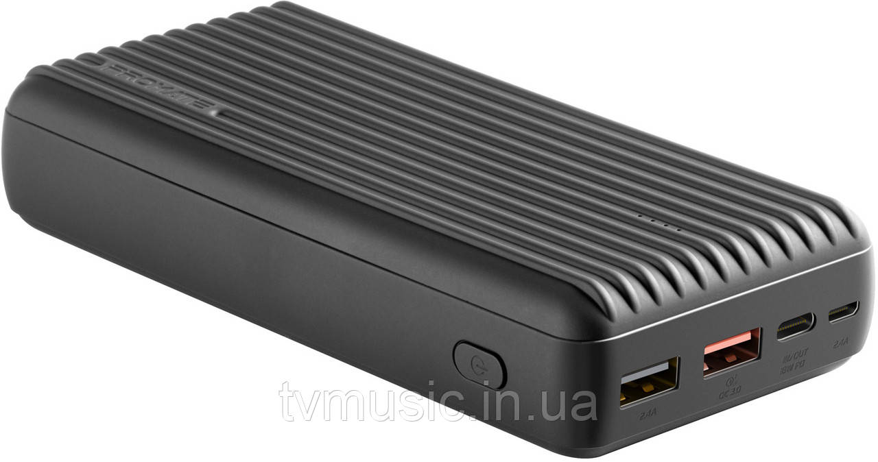 Повербанк Promate Titan-30 30000 mAh Black