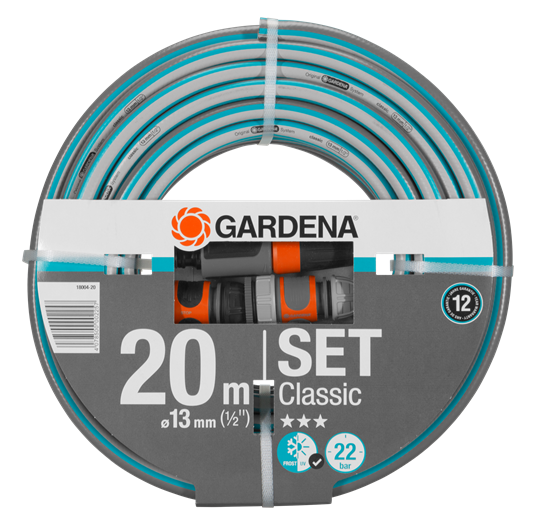 Шланг Classic Ø13мм(1/2")20м + комплект для поливу Gardena