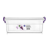 Харчовий контейнер з ручками-затисками 2,5 л прозорий