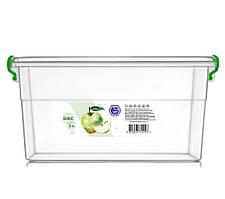 Харчовий контейнер з ручками-затисками 5 л прозорий