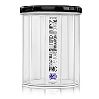 Ємність для сипучих продуктів 2,0 л з чорною кришкою (арт. 98ч)