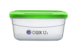 Судок 1,2 л зелений (арт. 91з)