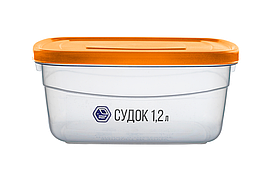 Судок 1,2 л помаранчевий (арт. 91о)