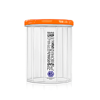 Ємність для сипучих продуктів 1,5 л з помаранчевою кришкою (арт. 84о)