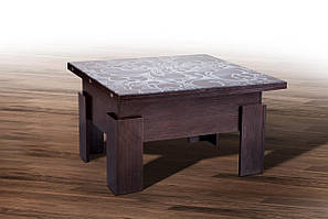 Стіл-трансформер Дельта (венге — скло)