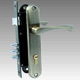 KEDR Замок врізний із ручками 2223-M70 AB