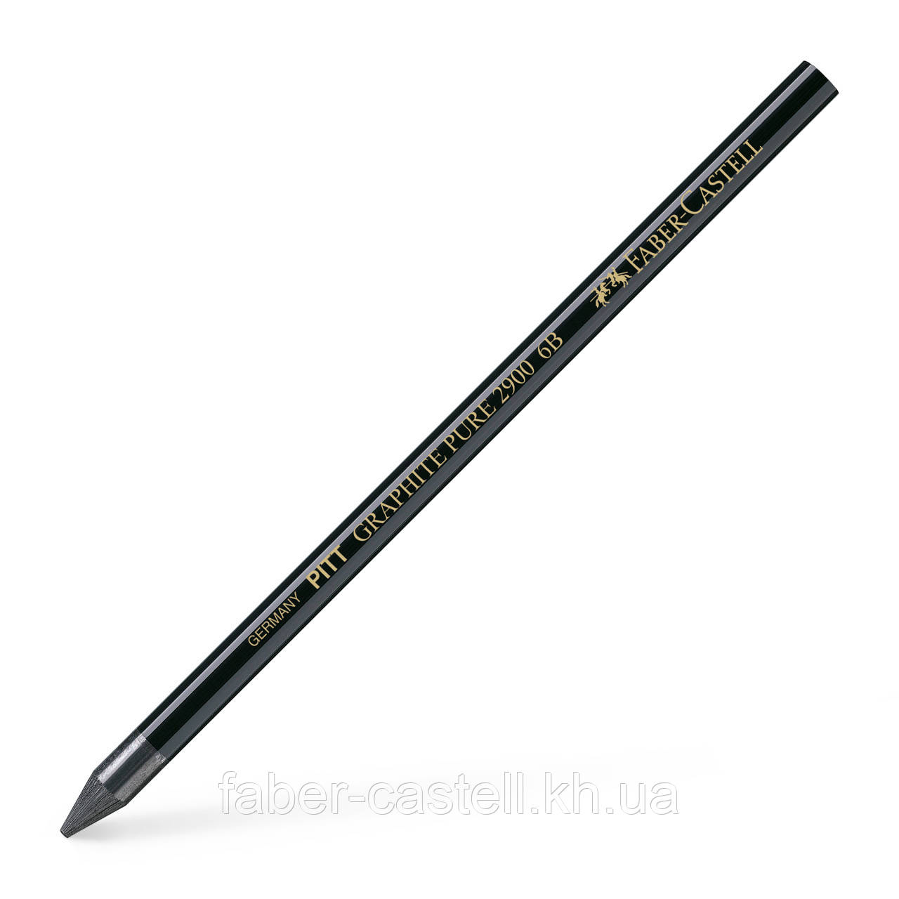 Графіт натуральний Faber-Castell Pitt Graphite Pure Pencil, ступінь твердості 6B, 117307