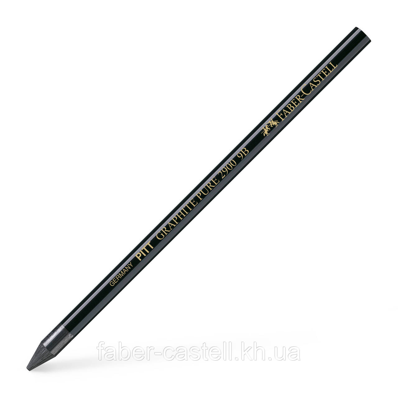 Графіт натуральний Faber-Castell Pitt Graphite Pure Pencil, ступінь твердості 9B, 117309