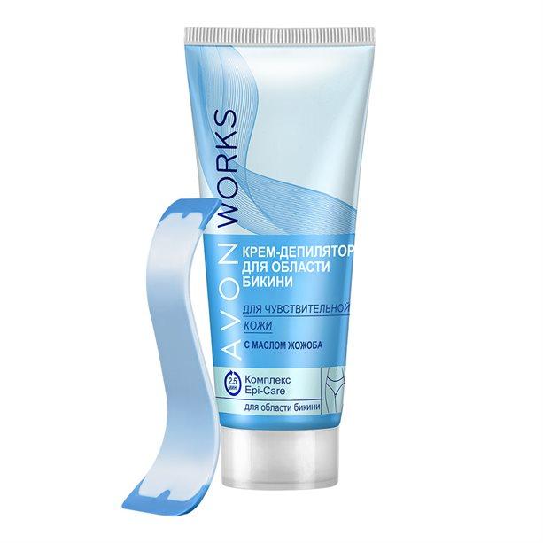 Крем-депілятор для області бікіні з маслом жожоба, 75 мл Avon Works