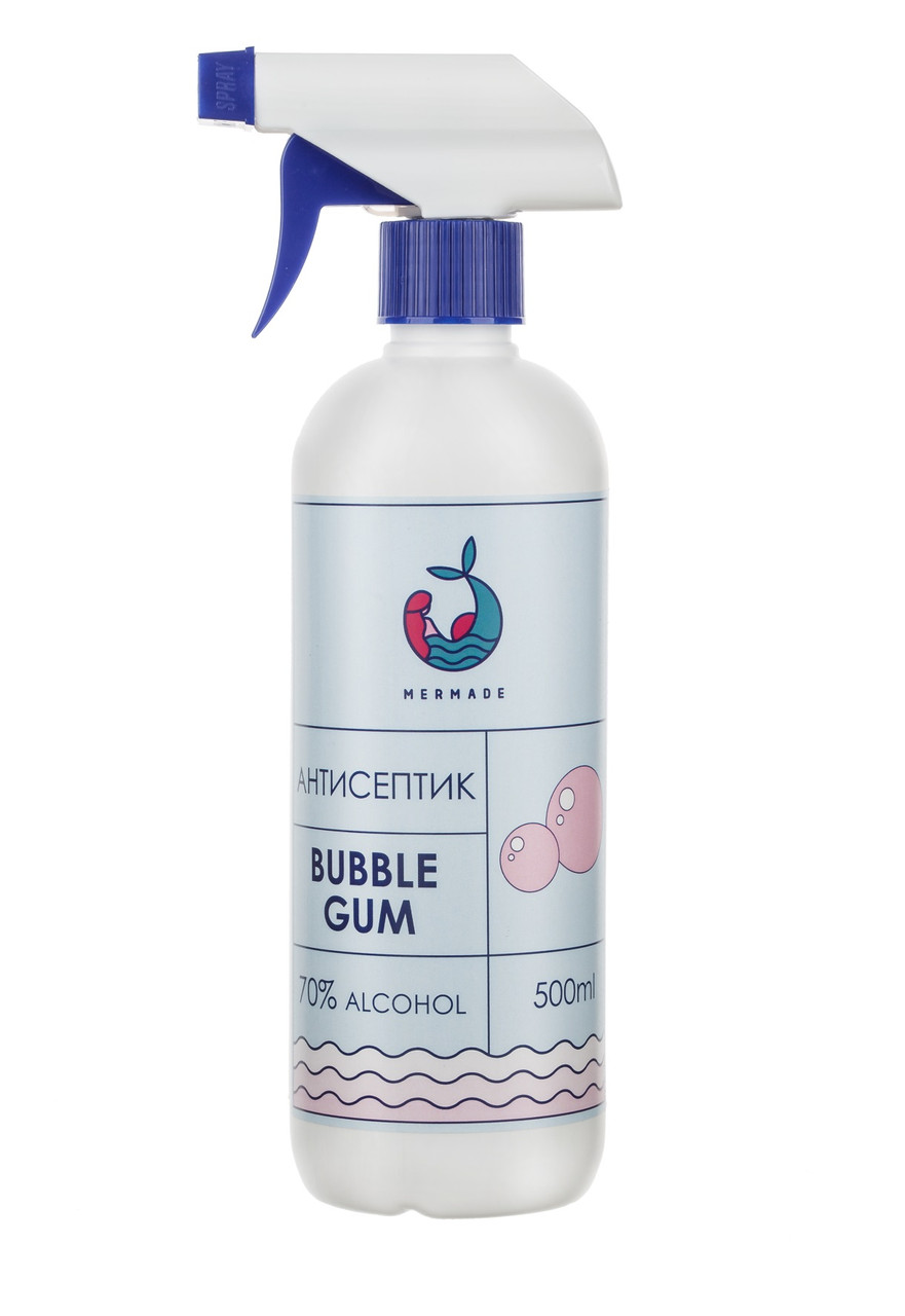 Антисептик для рук рідкий Bubble gum 500 мл MERMADE
