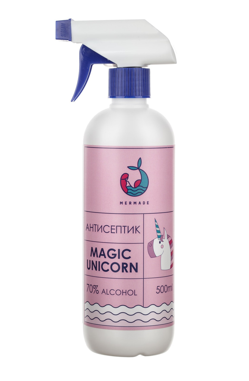 Антисептик для рук рідкий Magic Unicorn 500 мл MERMADE