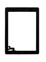 Сенсор (тачскрин) для iPad 2 с копкой Home черный Оригинал (Тестирован)
