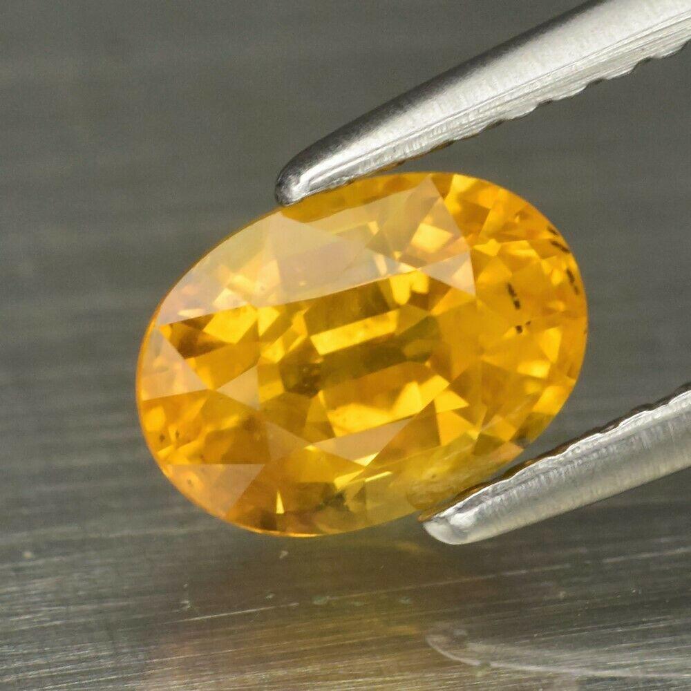Натуральний жовтий сапфір 1.23 ct 7x5mm VS