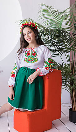 Спідничка для дівчинки зелена