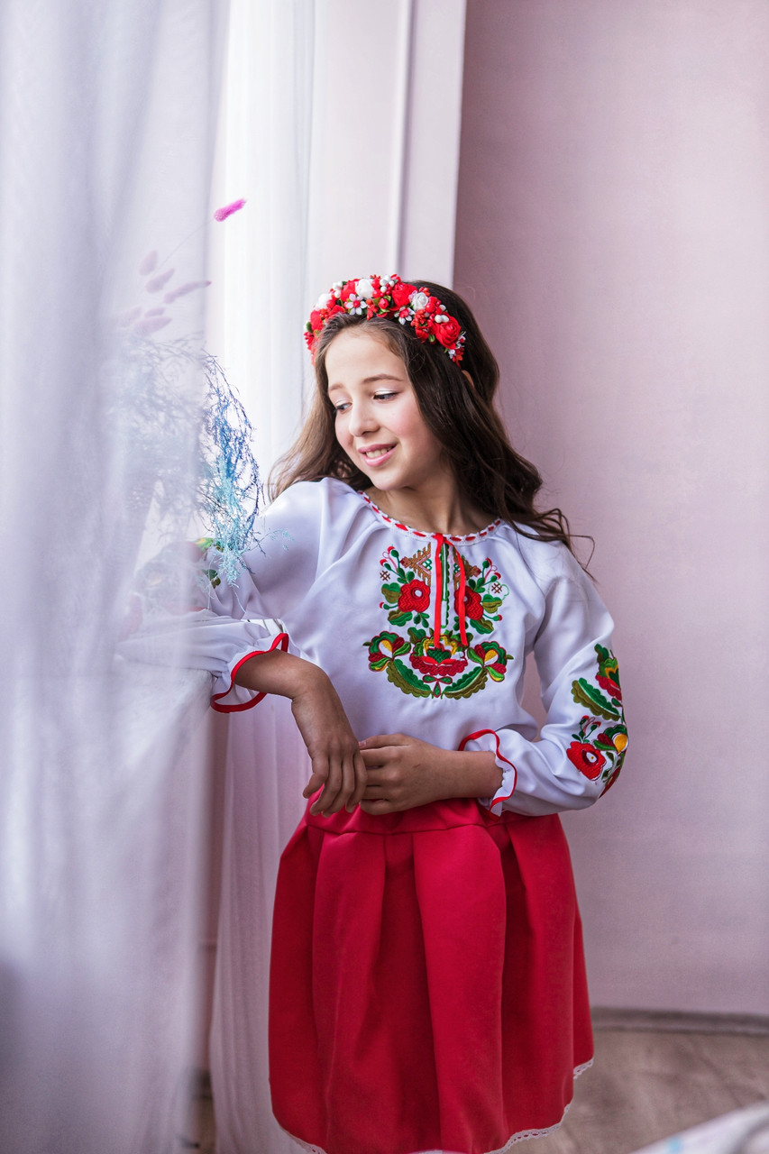 Спідничка для дівчинки корал, фото 1