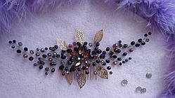 Унікальний кришталевий гребінь для зачіски