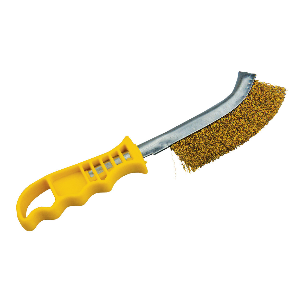 Щетка ручная по металлу NovoTools, 250мм, пласт.желтая