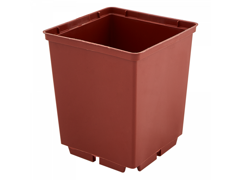 Вазон для розсади квадратний 2,8л 15,0*20,0 див. (теракот)