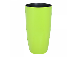 Горщик для квітів високий підлоговий "Альфа"2л круглий глянсовий d16*30см (оливковий)