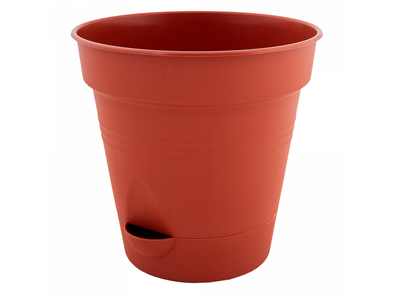 Вазон "Глорія" з поливом 20см. (теракот)