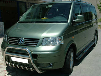 Захист переднього бампера (кенгурятник, бугель, дуга) Volkswagen T-5 