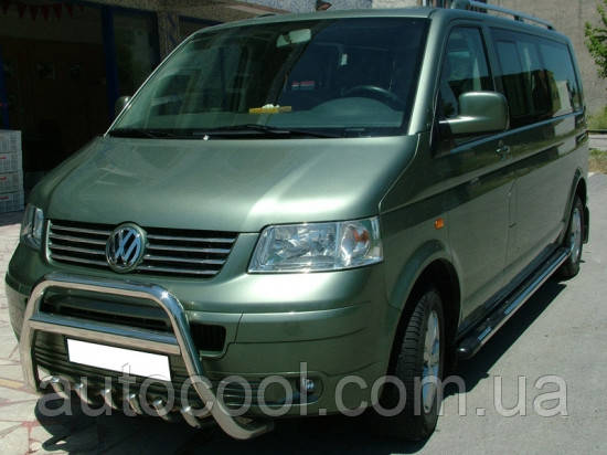 Захист переднього бампера (кенгурятник, бугель, дуга) Volkswagen T-5 , фото 1