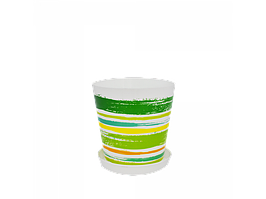 Вазон "Деко" з подст. з дек. 16*15,5 див. (Фарби: зел.)