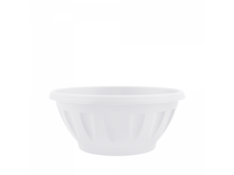 Вазон "Жанна" с подст. 20*8см. (білий)