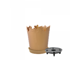 Вазон "Лютик" подст.- дрен. 13см. (бронзовий)