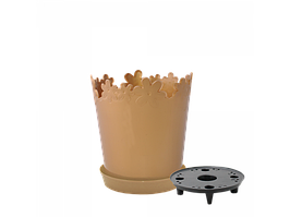 Вазон "Лютик" подст.- дрен. 17см. (бронзовий)