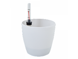 Вазон "Матильда" з поливом 12*11см. (білий)